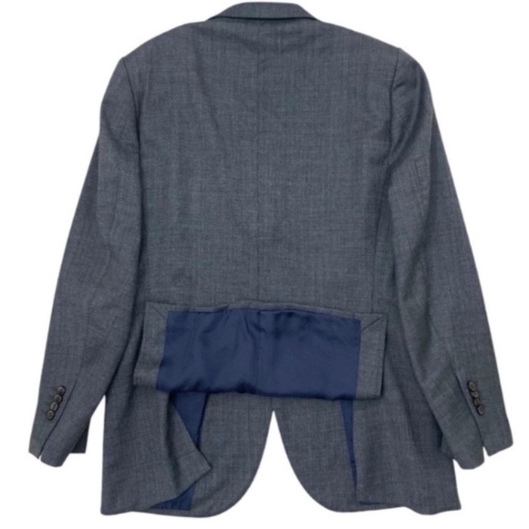 Suitsupply Lazio Blazer 52 Slim Fit Gray Pure Wool Angelico Fabric Single Breast - Picture 7 of 9